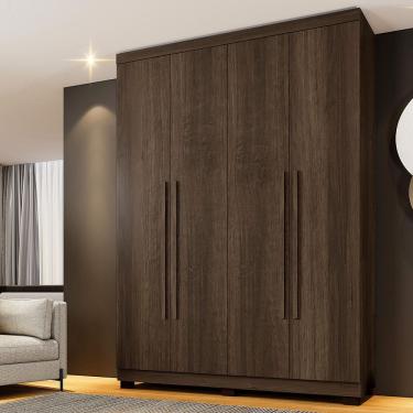 Imagem de Guarda Roupa Solteiro 4 Portas com Pés New Master Benetil