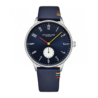 Imagem de Relógio Masculino Stuhrling 4026.2 Quartzo 42mm, Azul Clássico