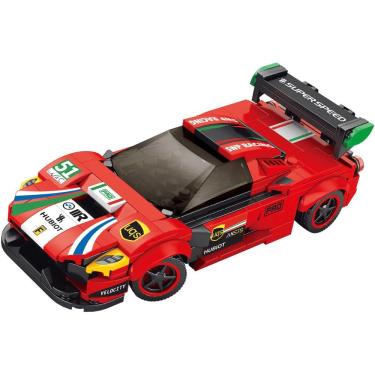 Imagem de Carro Com Controle Remoto Blocos De Montar C- 279 Peças - Vermelho