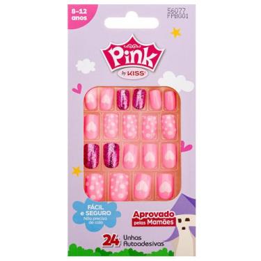 Imagem de Unhas Postiças Infantil Kiss NY Pink, 1 Un