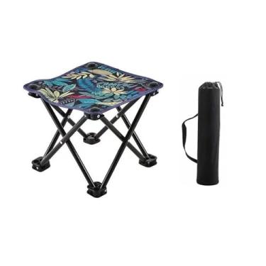 Imagem de yauuzo Banco dobrável portátil, compacto e leve, para acampamento, cadeira Samll para pesca, caminhadas, jardinagem, caminhada ao ar livre, mochila, viagem e praia com bolsa de transporte