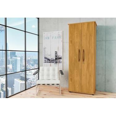 Imagem de Armario Organizador Mel Multiuso Alto Com Chave 190x61 Para Escritorio Com 06 Nicho Cb