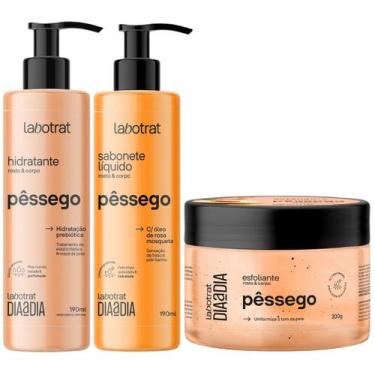 Imagem de Kit Sabonete Liquido + Esfoliante + Hidratante Corpo E Rosto Labotrat 