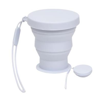 Imagem de Copos Dobráveis para Viagem - Copo de Água de Silicone Dobrável 200ml para Viagem,Recipientes para Bebidas Quentes e Frias para Campismo, Mochilagem, Ciclismo, Chá, Praia, Corrida e Água Corrente