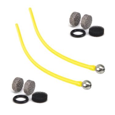 Imagem de Tucool Racing Kit de substituição de canhão de espuma – Tubo de sucção de silicone de 24 cm com 2 bolas de filtro de aço inoxidável e filtro de malha, conector de cobre atualizado, serve na maioria