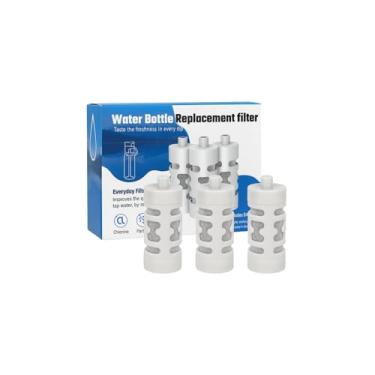 Imagem de Nispira Substituição de filtro de água de carbono ativado compatível com garrafa de água Philips GoZero Everyday 3 peças