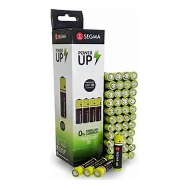Imagem de Pilhas Palito AA Power Up Segma 1,5v Caixa com 60 Unidades