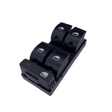Imagem de IKUESM Botão de interruptor de controle de elevador de vidro de janela elétrica mestre compatível com Audi A4 S4 B6 B7 2003-2008 Seat Exeo 8E0959851 Acessórios para carro (Size : Driver side)