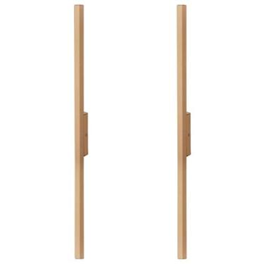 Imagem de Kit 2 Arandela Luminária Linear Slim Led 127V 60Cm Champagne - Single 