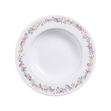 Imagem de Prato Fundo Tramontina Dalina Em Porcelana Decorada 23 Cm Tramontina