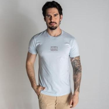 Imagem de Camiseta Acostamento Casual 1993 Azul Claro-Masculino