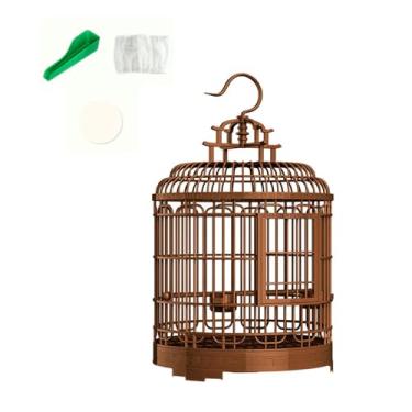 Imagem de MFMEXUL Gaiola para Pássaros Villa Bird Cage com Tigela de Alimentação, Gaiola Grande para Periquitos, Suprimentos para Animais de Estimação para Conur, estilo B