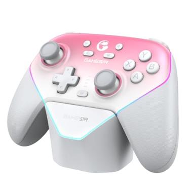 Imagem de Gamesir Super Nova Multiplatform Game Controller – 2.4G Wireless for PC/Switch/iOS/Android – Hall Effect Joystick & Triggers, 1000Hz Polling, Magnetic Faceplate, RGB Lighning,Charging Dock (Whipped