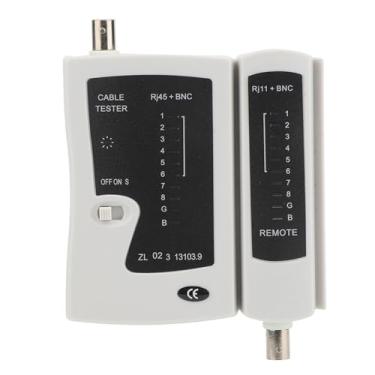 Imagem de Testador Profissional de Cabos RJ45+BNC, Ferramenta de Teste de Fio de Telefone de Rede de Teste Rápida e Precisa, Feita de Material de Qualidade, Designs Divididos para