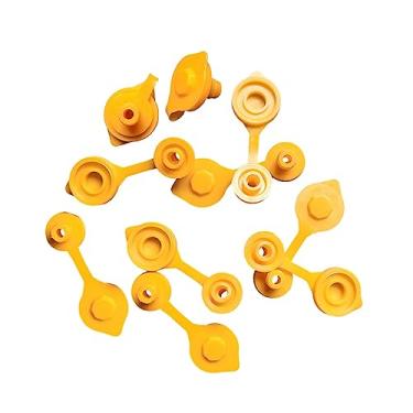 Imagem de Milageto 10Pcs Grande Combustível Caps Substituição Gás Can Tank Exaustão Capa Durável Conveniente de Usar À Prova de Vazamento Fácil de Instalar