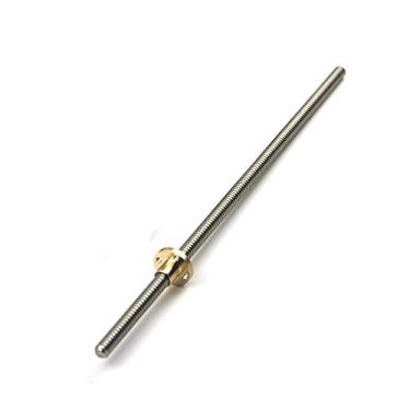 Imagem de T8 Lead Screw, Pitch 2mm Lead 8mm 150-1000mm with Brass Nut for CNC 3D Printer(850mm)
