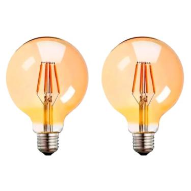 Imagem de Kit 2x Lâmpada Filamento LED Retrô Vintage G95 4W E27 2200K Bivolt