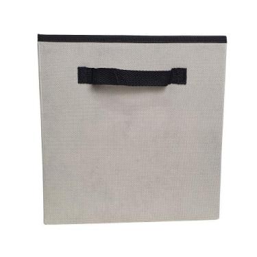 Imagem de Caixa organizadora de 28x30x28 - Bege Palha - Organibox