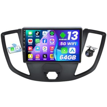 Imagem de [4 Core 64 GB ROM] Rádio estéreo para Ford Transita 2015 2016 2017 2018 2019: 22.9 cm 1280 * 800 tela sensível ao toque 5GWiFi sem fio Carplay e câmera de backup Android Auto HD Navegação GPS SWC FM
