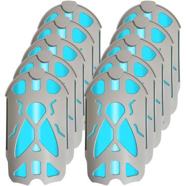 Imagem de YSHUFJOI Pacote com 16 cartuchos de substituição com sistema plug-in Zevo - Recargas compatíveis com kit inicial de manutenção de ambiente doméstico (cinza)