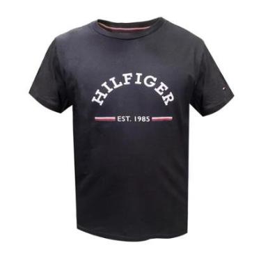 Imagem de Camiseta Mascuiina Tommy Hilfiger Arch Gs Tee Preto-Masculino