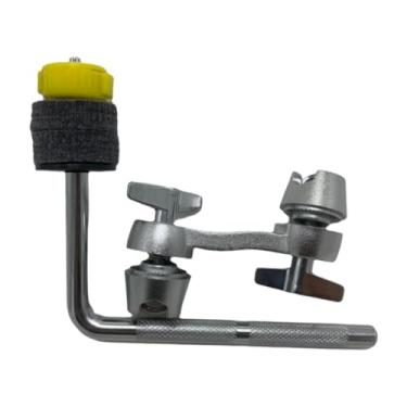 Imagem de Generic Grampo de Montagem para Conjunto de Bateria, Acessórios para Braço de Prato, Fixação Resistente Ao Desgaste, Haste em L, Braçadeira Ajustável, Peças D, Amarelo