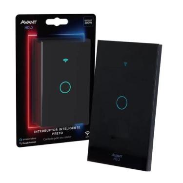 Imagem de Interruptor Inteligente Smart  Wifi 1 Botão Touch 4x2 Digital Smart Al