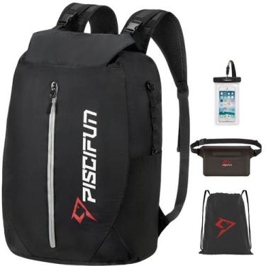 Imagem de Mochila impermeável Dry Bag Piscifun 20L para caiaque preta