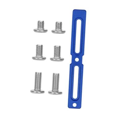 Imagem de IEUDNS Adaptador para suporte de garrafa de bicicleta, suporte para de garrafa de bicicleta, quadro fixo simples com parafusos, instalação rápida para, Azul 13.3 Cm