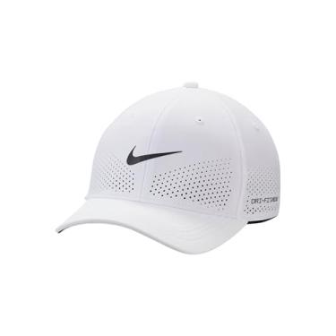 Imagem de Nike Boné estruturado Rise High-Crown Dri-Fit ADV - AeroBill Stretchfit Golf & Running (branco | antracite | preto, médio)