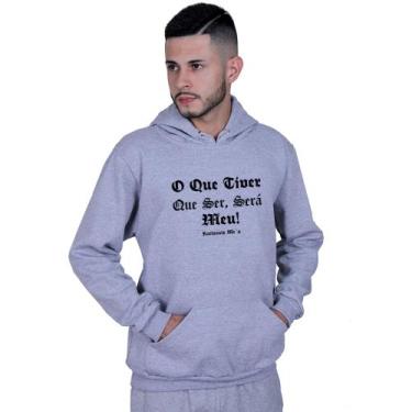 Imagem de Moletom Unissex Canguru Será Meu Racionais Mcs - Lafre, Cinza, P