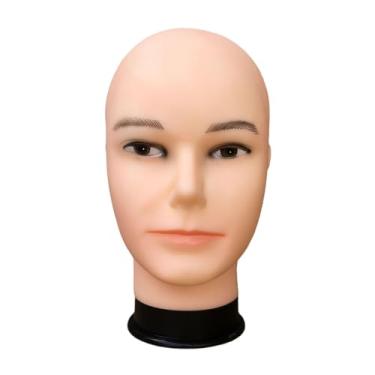 Imagem de Zialofi Suporte para peruca de cabeça de manequim, chapéu, óculos, peruca, cabeça de treinamento em cosmetologia, leve para modelagem, Style a