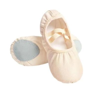 Imagem de Sapatilhas De Balé Para Meninas, Sola Macia, Lona, Sapatos De Dança Pa