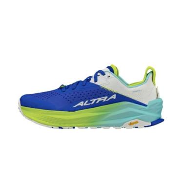 Imagem de ALTRA Olympus 6 Trail Tênis de corrida masculino, Azul/limão, 40