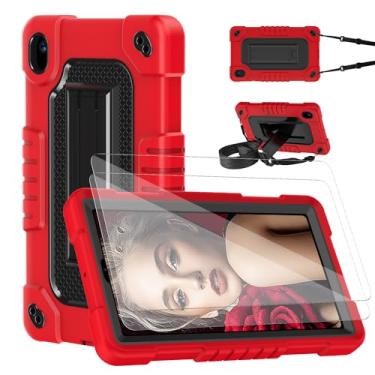 Imagem de Hoibon Capa à prova de choque para tablet Walmart Onn de 7 polegadas (modelo 2024 100135924) capa resistente para crianças com protetor de tela e alça de ombro para modelo Onn 7 4ª geração 2024