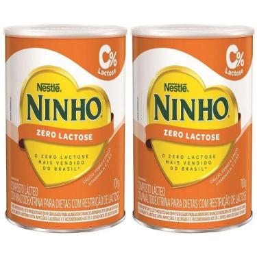 Imagem de Kit 2 Composto Lacteo Ninho Zero Lactose 700g cada - Nestlé