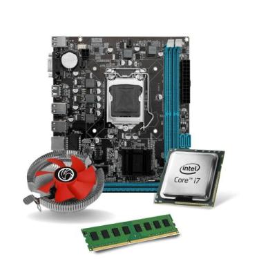 Imagem de Kit Pl Mãe H61 + Processador I7 3770s + Memoria 16 Gb Ddr3 + Cooler - 