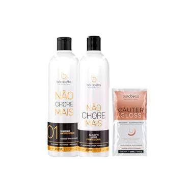 Imagem de Kit Escova Progressiva Não Chore Mais, 350ml- Borabella