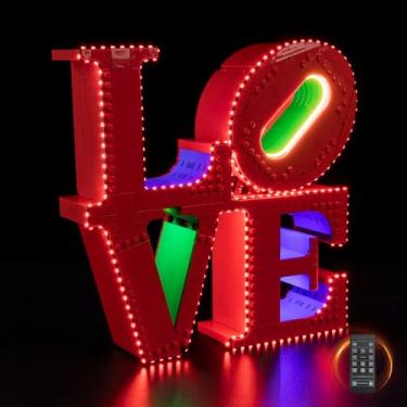 Imagem de Nitemode LED Light Kit Compatible with Lego 31214, Upgraded Love Sculpture Models Set Lighting Accessories,No Model(Remote Control Version)
