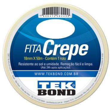 Imagem de Fita Crepe TekBond 18mmx50m, UNICA