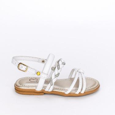 Imagem de Sandália Infantil Feminina Kidy Amar Comfort Branca