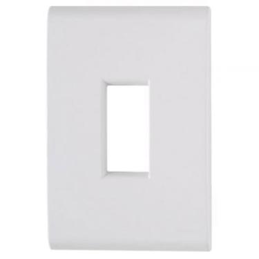 Imagem de Placa+Suporte 4X2 1 Posto Vertical Liz Branca Tramontina