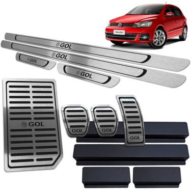 Imagem de Soleira Pedaleira Descanso Gol G6 G7 12 A 20 Manual Preto BR