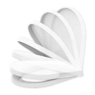 Imagem de Assento Tampa de Vaso Roca Meridian Branco Convencional Polipropileno 