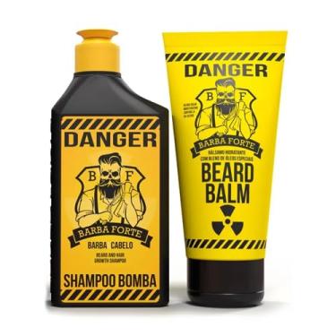 Imagem de Mini Combo Danger - Shampoo Bomba 90ml + Bálsamo Hidratante Beard Balm 60g - Barba Forte