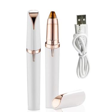 Imagem de Depilador Eletrico Feminino, Depilador Elétrico De Sobrancelha Portátil Feminino, Aparelho Removedor De Pelos Facial Indolor E à Prova D’água Depilao E Aparelhos De Barbearia