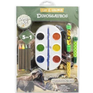 Imagem de Livro - Ler & colorir: Dinossauros