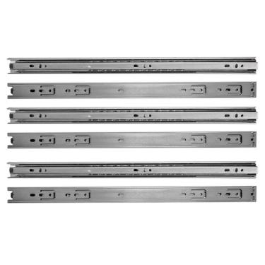 Imagem de Kit 8 corrediças telescópica 45cm para gaveta trilho 4 pares