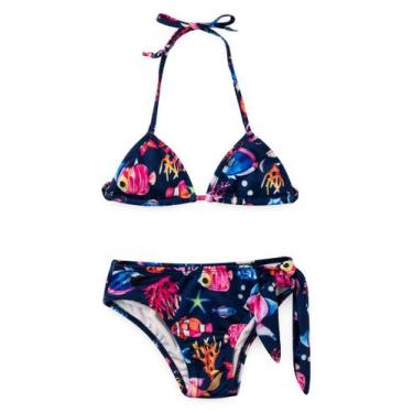 Imagem de Conjunto Biquini Infantil UV 50+ Mocinha - Vida Costeira Oficial, 3, P