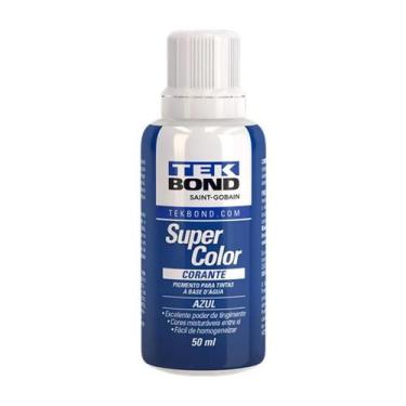 Imagem de Corante Líquido Tekbond 50ml Azul Para Tinta Base Água